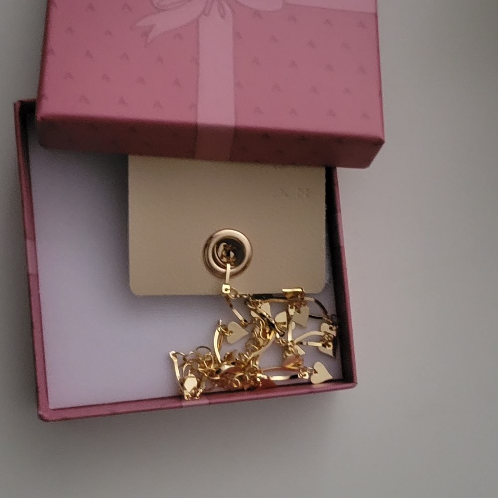 Gold heart Choker - Picture 8 of 10